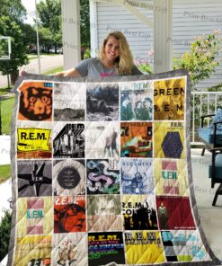 Buy R.E.M. Poster Quilt Blanket & Quilt Bedding Set Ver 2