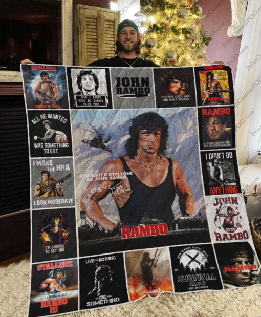 Buy Rambo Quilt Blanket & Quilt Bedding Set For Fans Ver 17-2