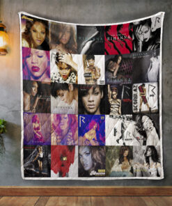 Buy Rihanna Album Covers Quilt Blanket & Quilt Bedding Set