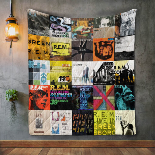 Buy R.E.M Style Two Album Covers Quilt Blanket & Quilt Bedding Set