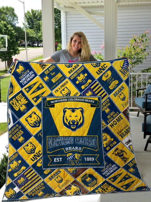 Buy Ncaa Northern Colorado Bears Quilt Blanket & Quilt Bedding Set #1515