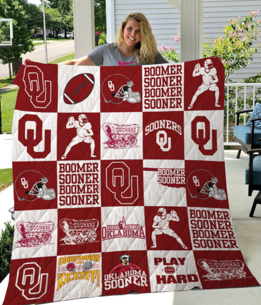 Buy Ncaa Oklahoma Sooners Quilt Blanket & Quilt Bedding Set #338