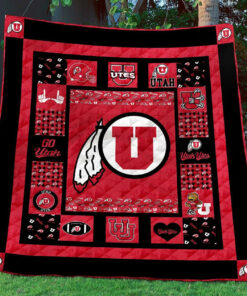 Buy Ncaa Utah Utes Quilt Blanket & Quilt Bedding Set #691