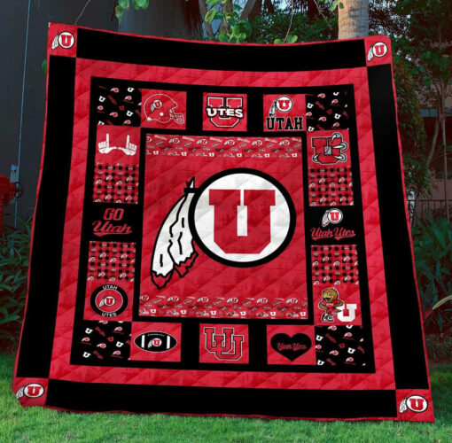 Buy Ncaa Utah Utes Quilt Blanket & Quilt Bedding Set #691