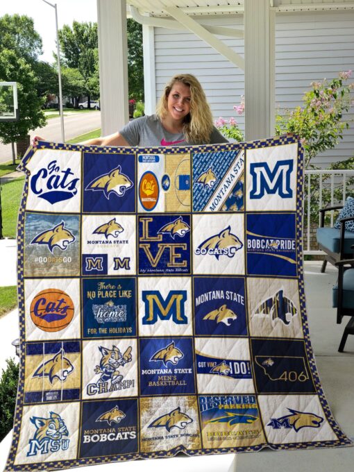 Buy Ncaa Montana State Bobcats Quilt Blanket & Quilt Bedding Set #1505