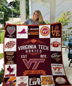 Buy Ncaa Virginia Tech Hokies Quilt Blanket & Quilt Bedding Set #263