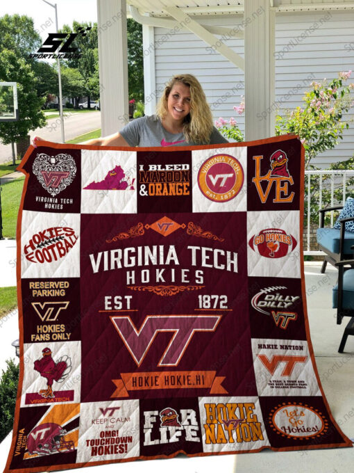 Buy Ncaa Virginia Tech Hokies Quilt Blanket & Quilt Bedding Set #263