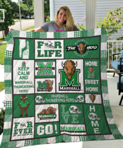 Buy Ncaa Marshall Thundering Herd Quilt Blanket & Quilt Bedding Set #1255