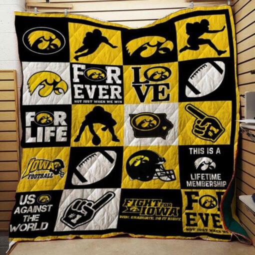 Buy Ncaa Iowa Hawkeyes Quilt Blanket & Quilt Bedding Set #441