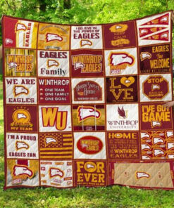 Buy Ncaa Winthrop Eagles Quilt Blanket & Quilt Bedding Set #1521