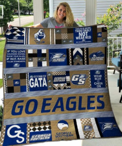 Buy Ncaa Georgia Southern Eagles Quilt Blanket & Quilt Bedding Set #1477