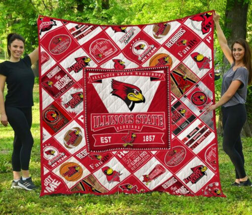 Buy Ncaa Illinois State Redbirds Quilt Blanket & Quilt Bedding Set #1380