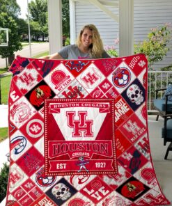 Buy Ncaa Houston Cougars Quilt Blanket & Quilt Bedding Set #1093