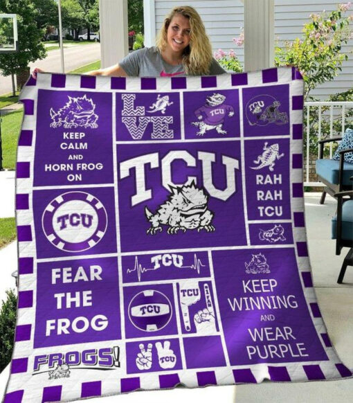 Buy Ncaa Tcu Horned Frogs Quilt Blanket & Quilt Bedding Set #369