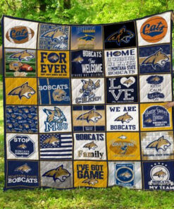 Buy Ncaa Montana State Bobcats Quilt Blanket & Quilt Bedding Set #1507