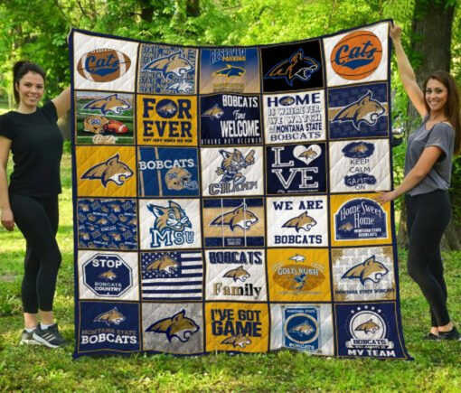 Buy Ncaa Montana State Bobcats Quilt Blanket & Quilt Bedding Set #1507