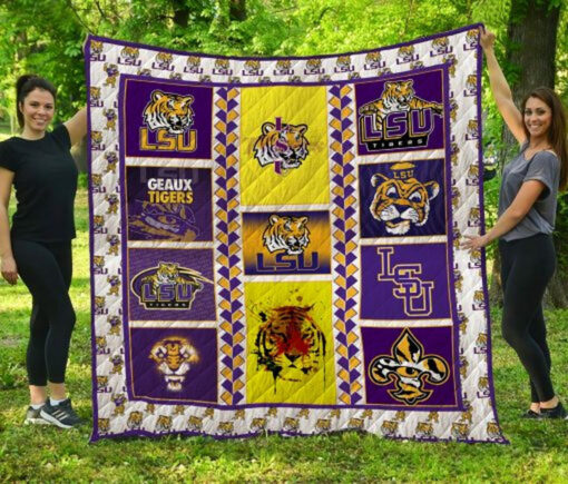 Buy Ncaa Lsu Tigers Quilt Blanket & Quilt Bedding Set #933