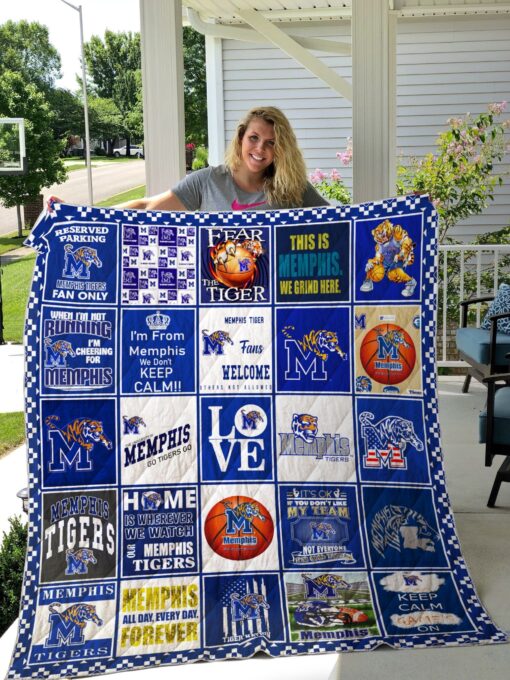 Buy Ncaa Memphis Tigers Quilt Blanket & Quilt Bedding Set #1101