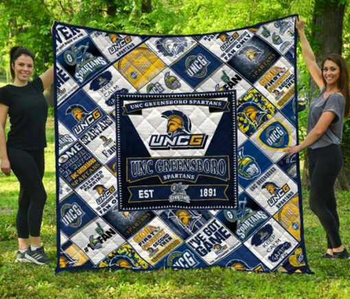 Buy Ncaa Unc Greensboro Spartans Quilt Blanket & Quilt Bedding Set #1568