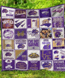 Buy Ncaa Western Carolina Catamounts Quilt Blanket & Quilt Bedding Set #1571