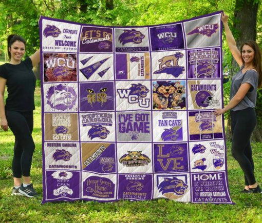 Buy Ncaa Western Carolina Catamounts Quilt Blanket & Quilt Bedding Set #1571