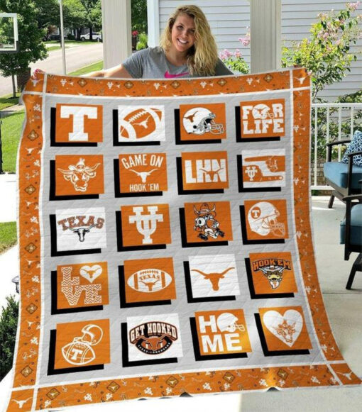 Buy Ncaa Texas Longhorns Quilt Blanket & Quilt Bedding Set #385