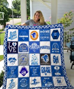 Buy Ncaa Seton Hall Pirates Quilt Blanket & Quilt Bedding Set #1232