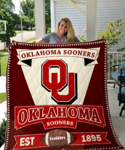 Buy Ncaa Oklahoma Sooners Quilt Blanket & Quilt Bedding Set #349