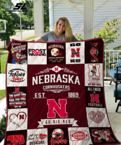 Buy Ncaa Nebraska Cornhuskers Quilt Blanket & Quilt Bedding Set #495