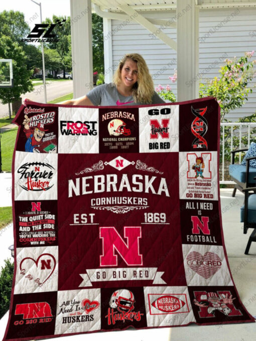 Buy Ncaa Nebraska Cornhuskers Quilt Blanket & Quilt Bedding Set #495