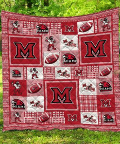 Buy Ncaa Miami (Oh) Redhawks Quilt Blanket & Quilt Bedding Set #1353