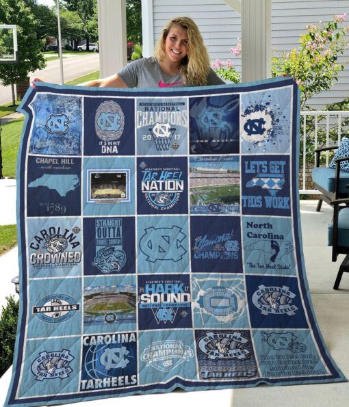 Buy Ncaa North Carolina Tar Heels Quilt Blanket & Quilt Bedding Set #174