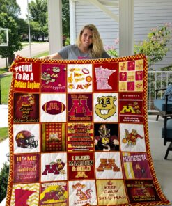 Buy Ncaa Minnesota Golden Gophers Quilt Blanket & Quilt Bedding Set #482