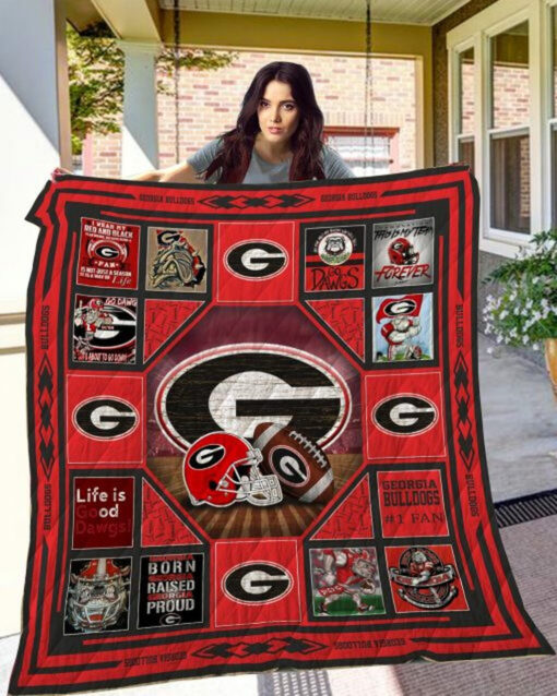 Buy Ncaa Georgia Bulldogs Quilt Blanket & Quilt Bedding Set #865