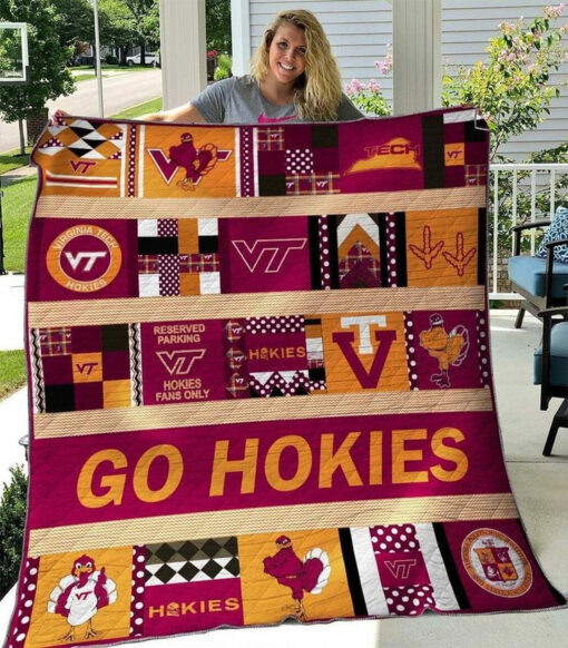 Buy Ncaa Virginia Tech Hokies Quilt Blanket & Quilt Bedding Set #260