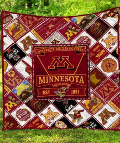 Buy Ncaa Minnesota Golden Gophers Quilt Blanket & Quilt Bedding Set #481