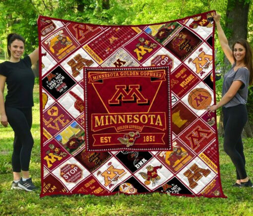 Buy Ncaa Minnesota Golden Gophers Quilt Blanket & Quilt Bedding Set #481