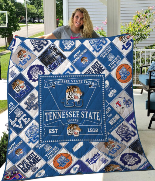 Buy Ncaa Tennessee State Tigers Quilt Blanket & Quilt Bedding Set #1544