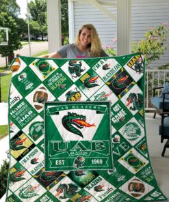 Buy Ncaa Uab Blazers Quilt Blanket & Quilt Bedding Set #1311