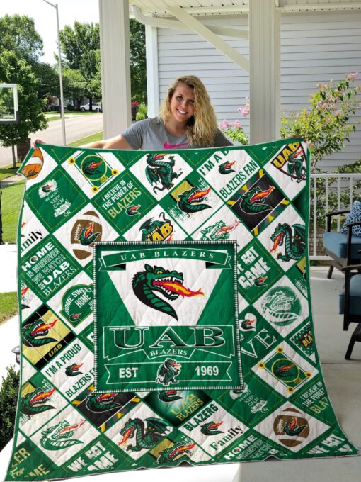 Buy Ncaa Uab Blazers Quilt Blanket & Quilt Bedding Set #1311