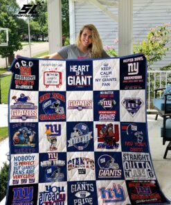 Buy New York Giants Quilt Blanket & Quilt Bedding Set Ver 25