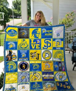 Buy Ncaa San Jose State Spartans Quilt Blanket & Quilt Bedding Set #1435