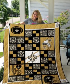 Buy New Orleans Saints Quilt Blanket & Quilt Bedding Set 02 - Meteew