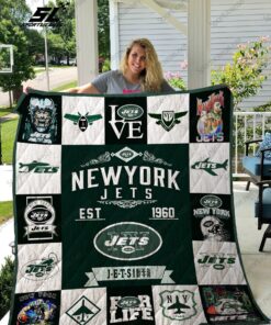 Buy New York Jets Quilt Blanket & Quilt Bedding Set 01 - Meteew