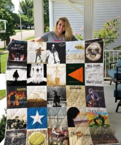 Buy Neil Young Quilt Blanket & Quilt Bedding Set For Fans Ver 25