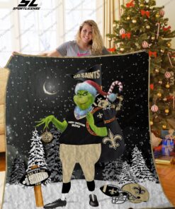 Buy New Orleans Saint Grinch Quilt Blanket & Quilt Bedding Set