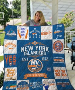 Buy New York Islanders Quilt Blanket & Quilt Bedding Set 01