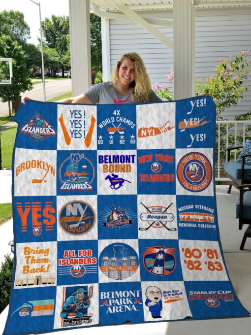 Buy New York Islanders Quilt Blanket & Quilt Bedding Set Ver 25