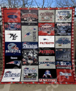 Buy New England Patriots Quilt Blanket & Quilt Bedding Set 05