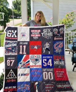 Buy New England Patriots - Tom Brady Quilt Blanket & Quilt Bedding Set 02